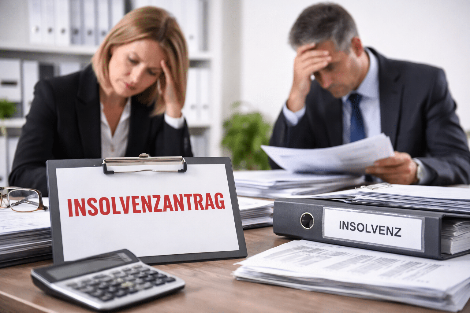 Unternehmen stellt einen Insolvenzantrag