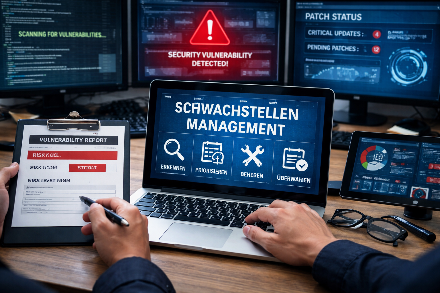 Cybersicherheitsarbeitsplatz und Schwachstellenmanagement